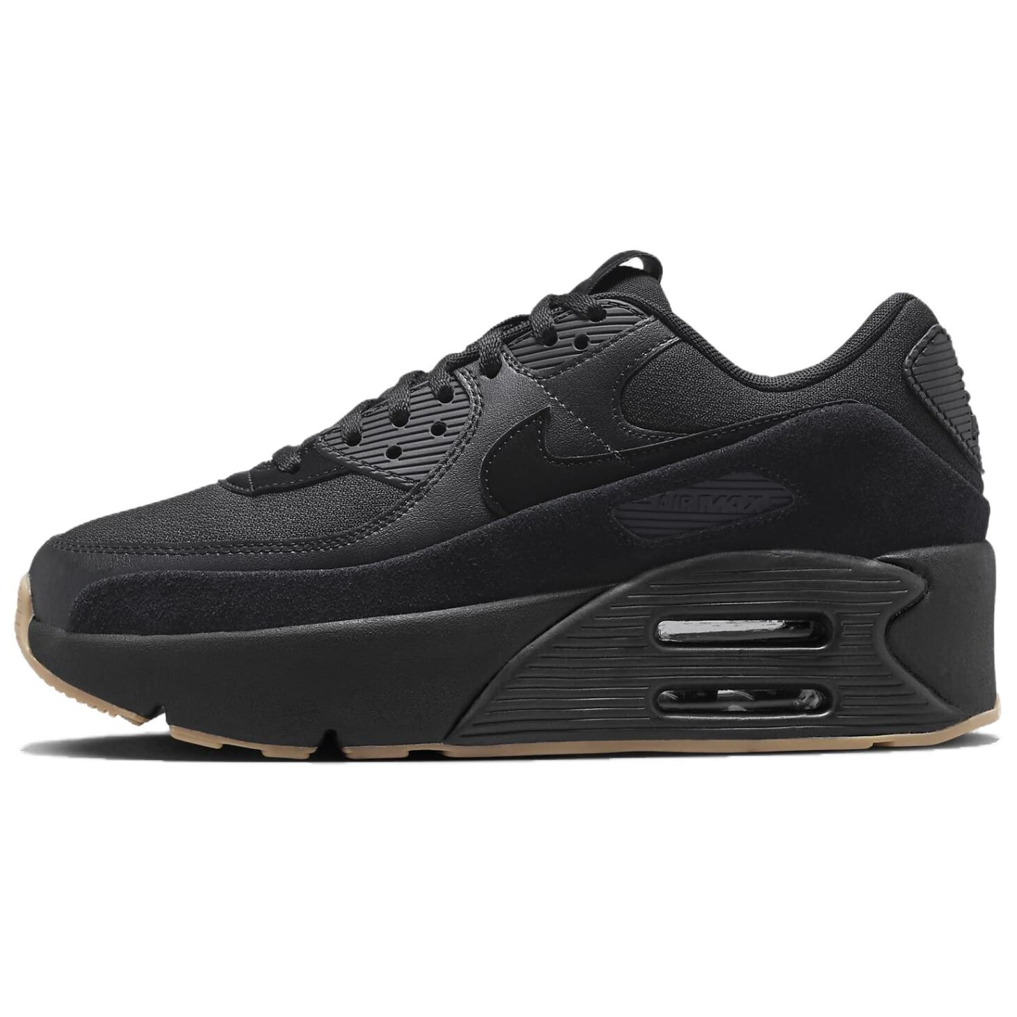 

Кроссовки Nike Air Max 90 Lifestyle Shoes Women's Low-top Black, черный