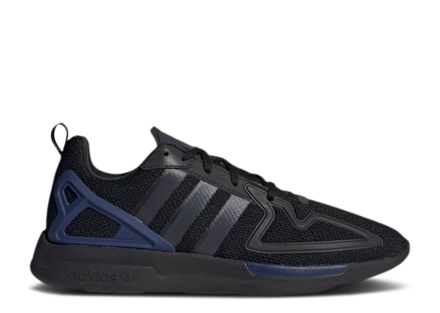 Кроссовки adidas Zx 2K Flux 'Black Dark Blue', черный кроссовки adidas originals zx 2k flux crystal white shock pink blue