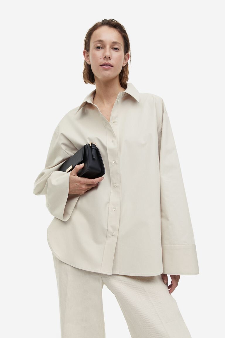 

Рубашка из смесового шелка H&M
