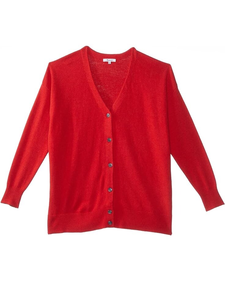 

Свитер Madewell Plus V-Neck Relaxed Cardigan, цвет Poppy