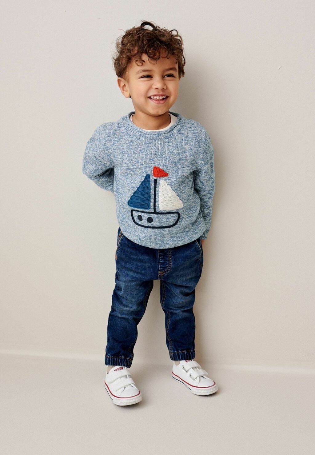 

Джемпер CHARACTER CREW REGULAR FIT Next, цвет blue