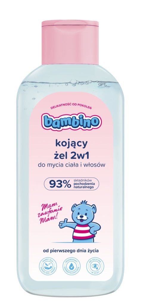 Bambino 2w1 гель для мытья тела и волос детский, 400 ml