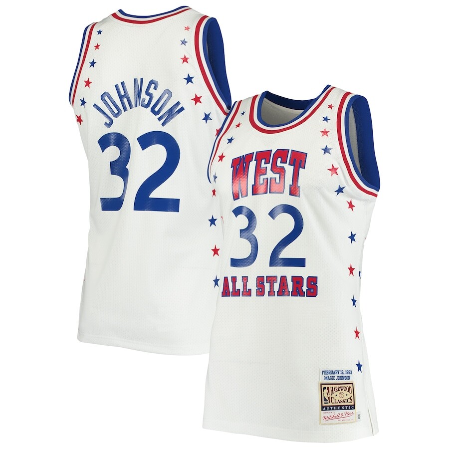 

Джерси Mitchell & Ness Los Angeles Lakers, белый