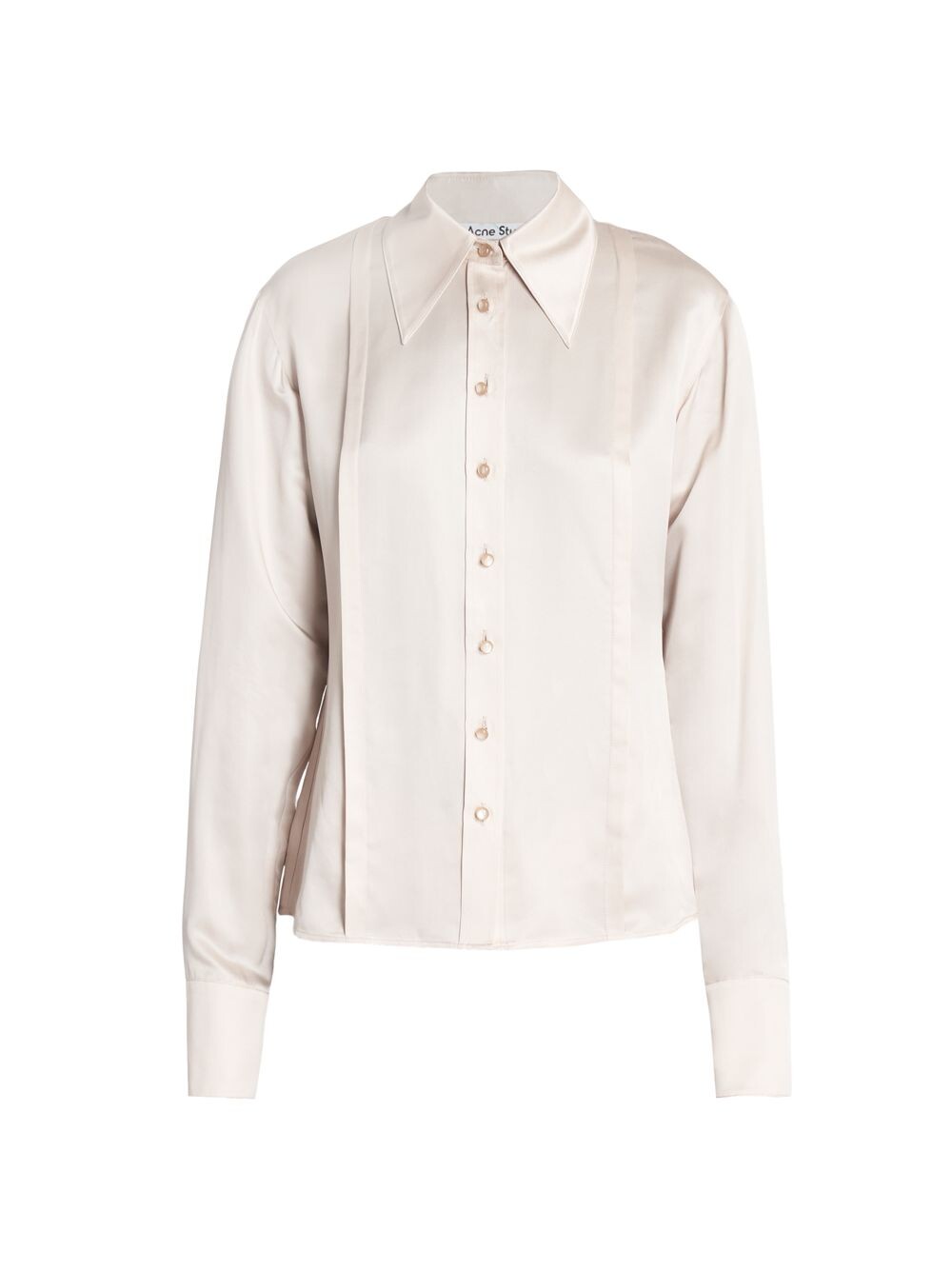 

Легкая атласная рубашка Salvia Acne Studios, бежевый