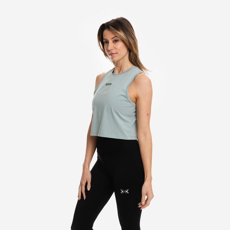 Женская спортивная футболка Flowy Crop Top от Picsil PICSIL SPORT, цвет verde