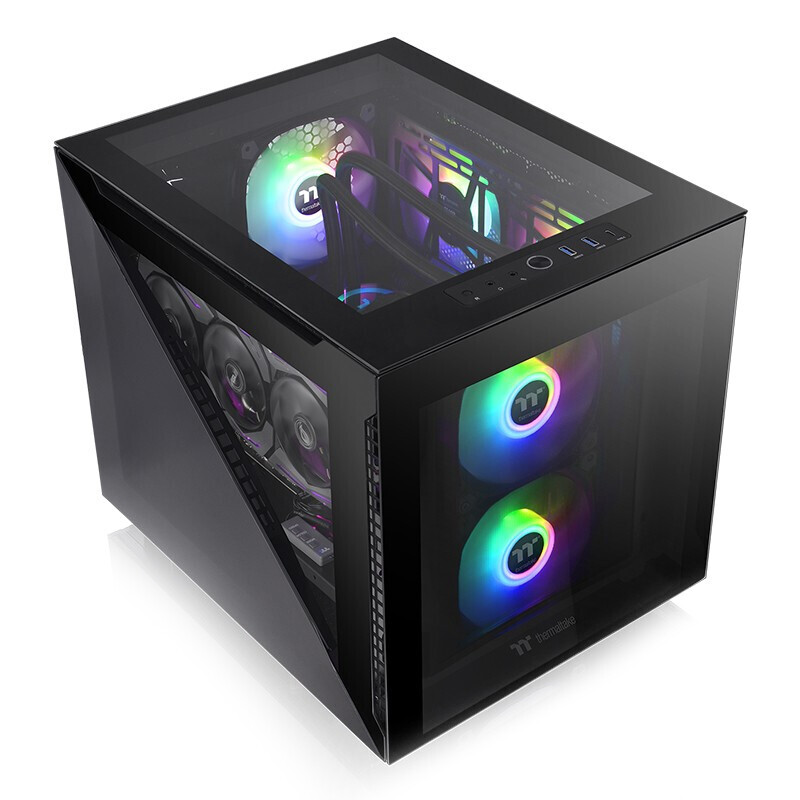 

Корпус Thermaltake Divider 200 TG, Mini Tower, черный