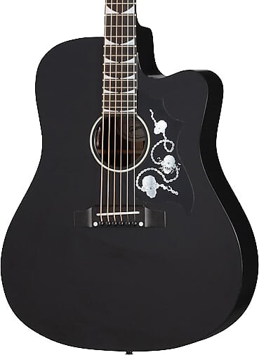 

Гибсон Дэйв Мастейн, автор песен, черное дерево с футляром Gibson Songwriter