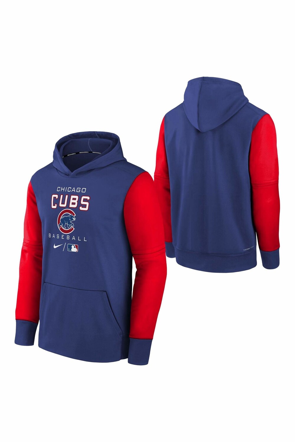 

Флисовая толстовка Fanatics Chicago Cubs Therma Nike Nike, синий