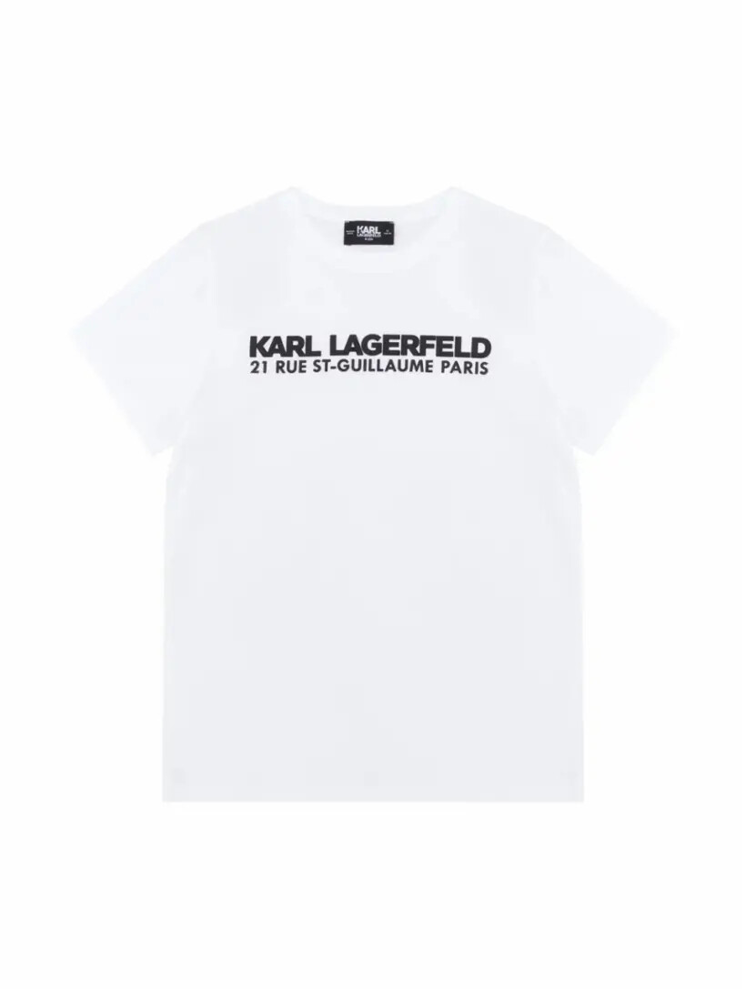

Хлопковая футболка с логотипом Karl Lagerfeld