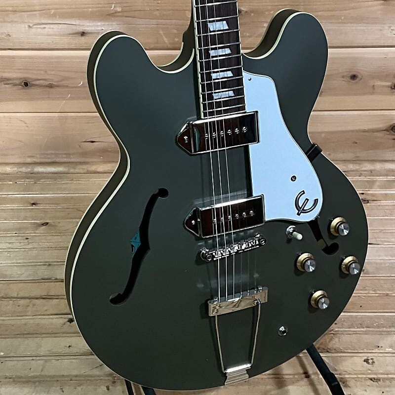 

Электрогитара Epiphone Casino Worn - Worn Olive Drab Casino Worn Electric Guitar - Worn Olive Drab