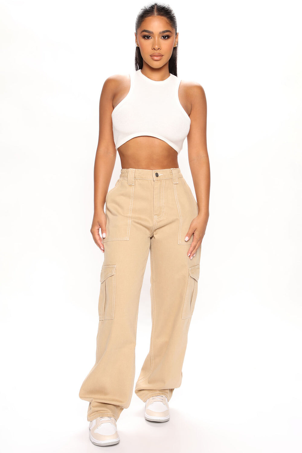 

Джинсы Fashion Nova ZDJ1056P, хаки