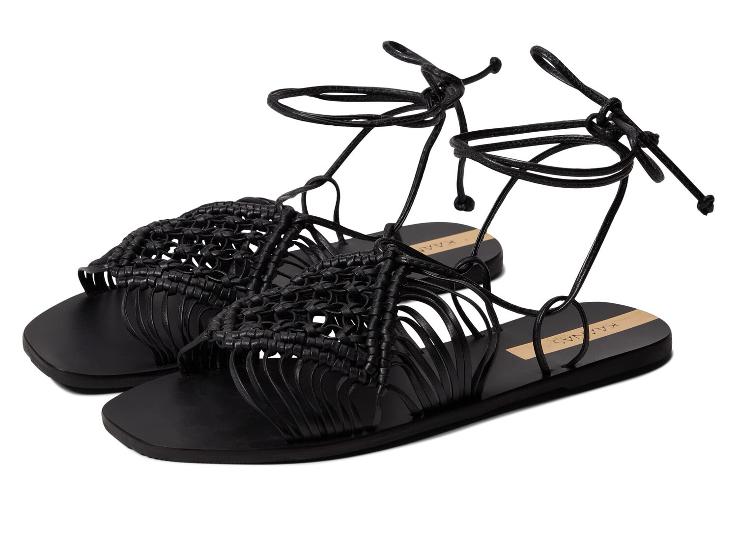 

Сандалии KAANAS, Cassandra Huarache-Style Ankle-Wrap Sandal