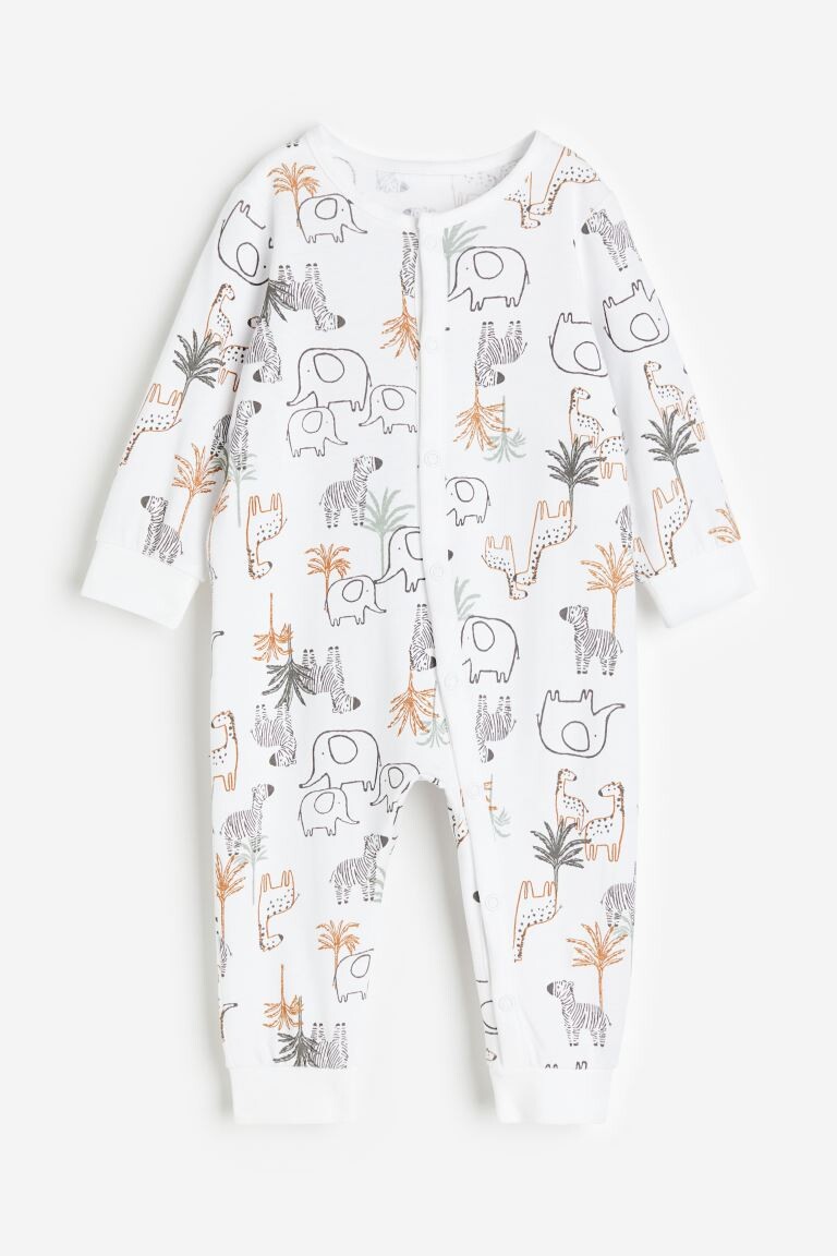

Комбинезон H&M Animals Patterned, белый