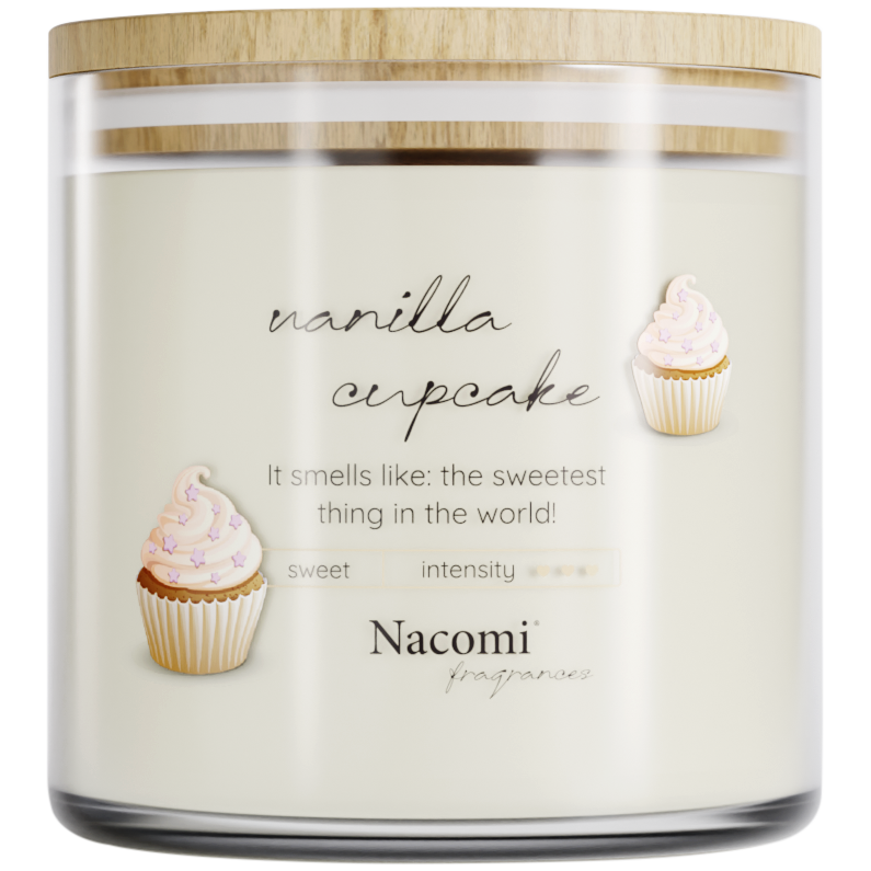 цена Nacomi Sweet Vanilla Cupcake ароматическая свеча, 450 г