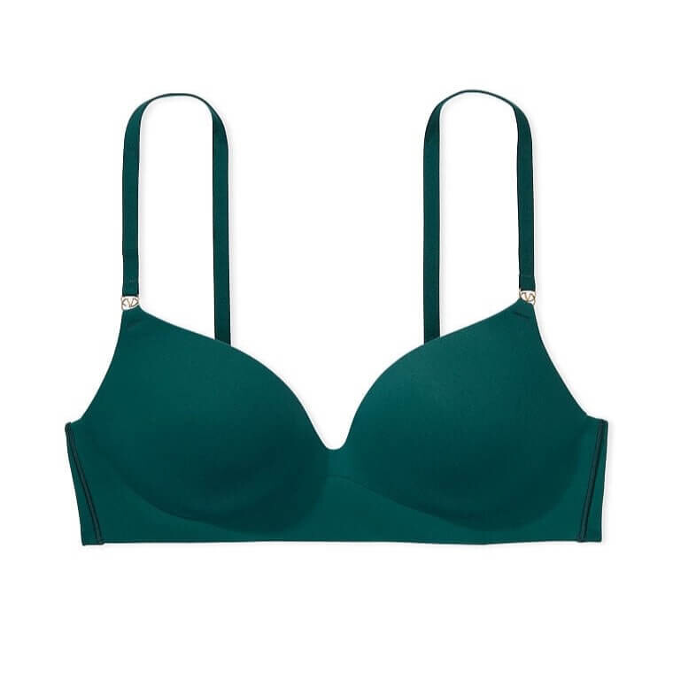 

Бюстгальтер Victoria's Secret Love Cloud Wireless Push-Up Bra, темно-зеленый