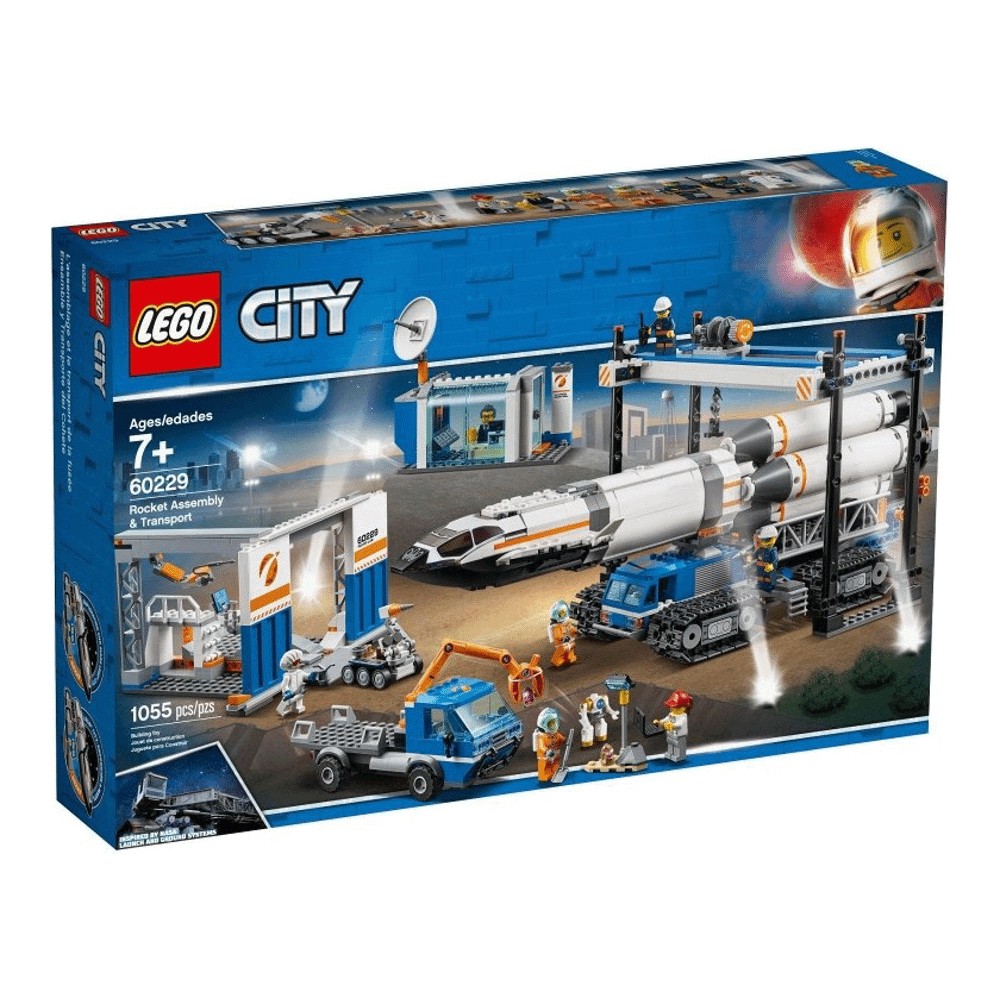 Lego 60229 City Площадка для сборки и транспорт для перевозки ракеты