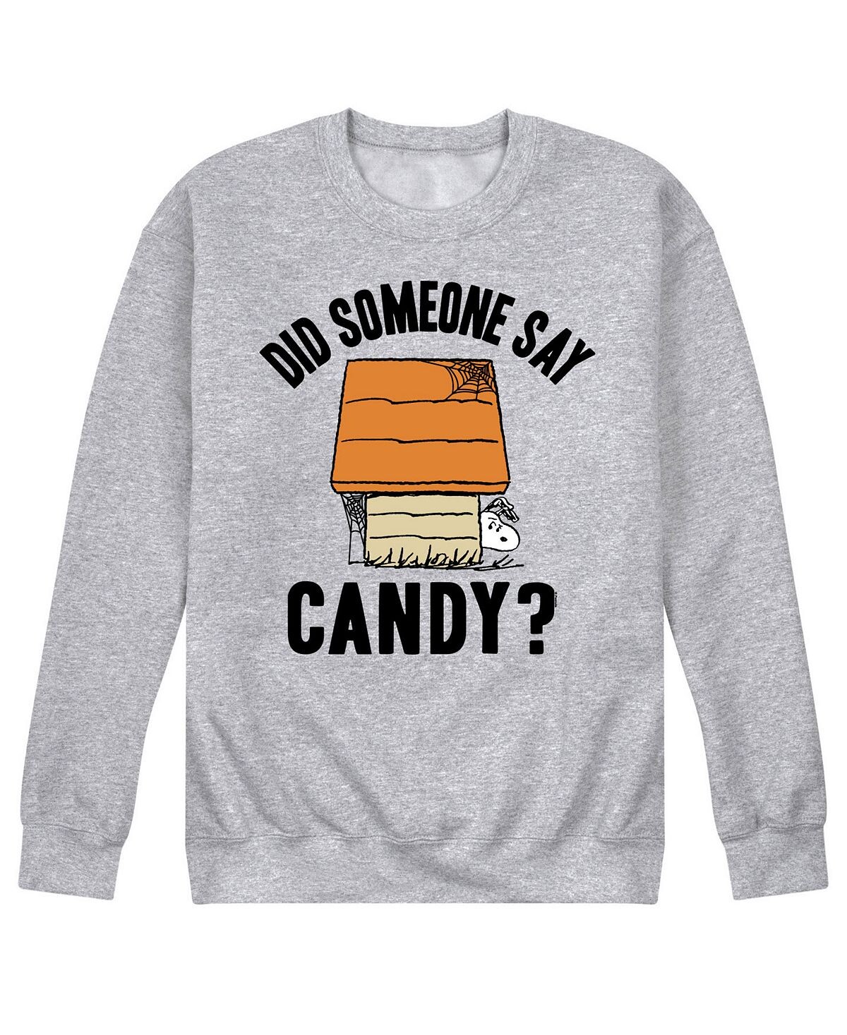 

Мужская флисовая футболка peanuts someone say candy AIRWAVES, серый