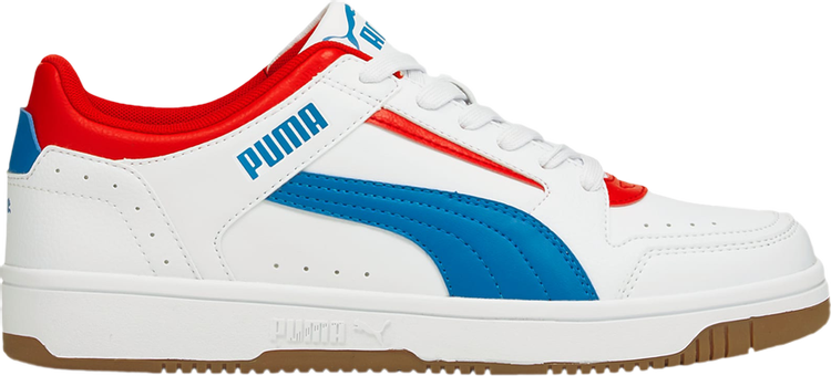 

Кроссовки Puma Rebound Joy Low White Future Blue High Risk Red, белый