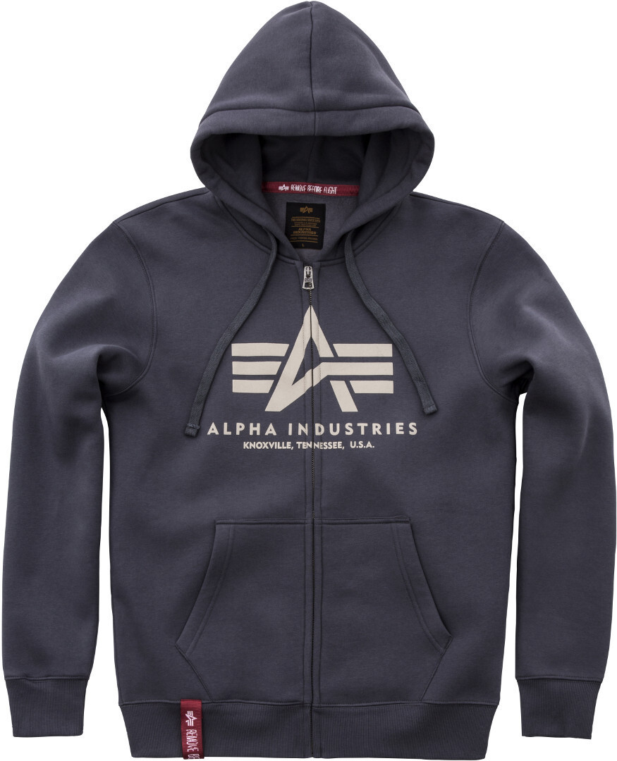 

Балахон Alpha Industries Basic ZIP, темно-серый