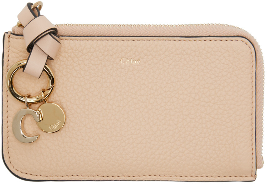 

Коричневый бумажник с застежкой-молнией Alphabet Chloé