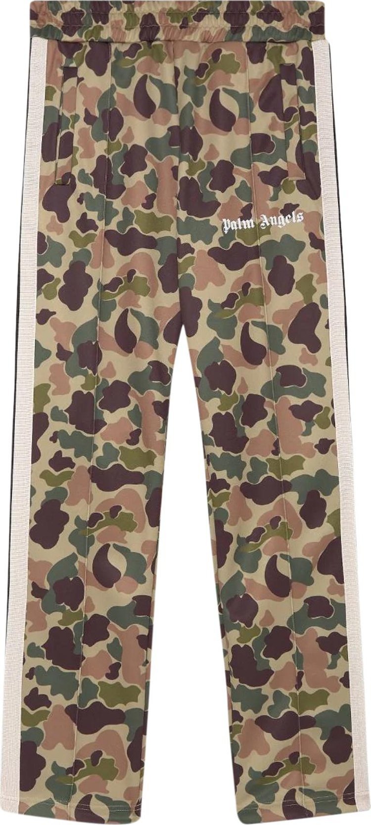 Брюки Palm Angels Camo Track Pants 'Military/White', белый - фото