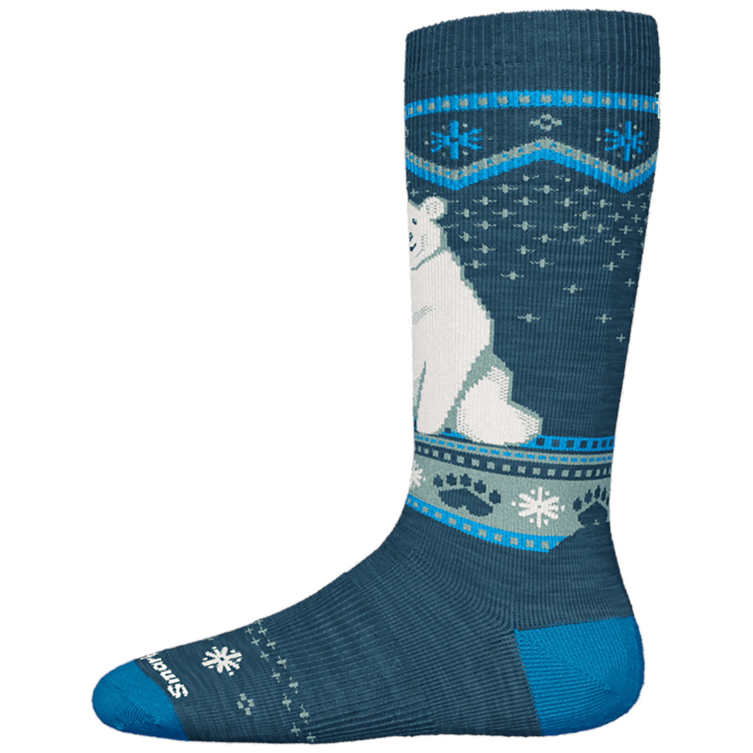 Носки Smartwool Wintersport Full Cushion Polar Bear безрецептурные носки — детские, синий - фото