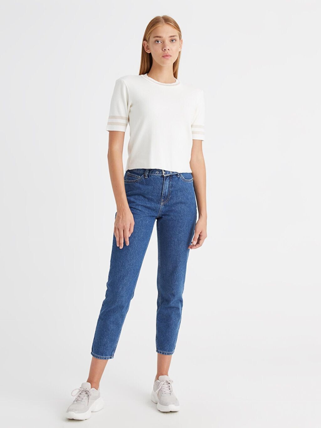 

Джинсы Mom Fit с поясом LCW Jeans