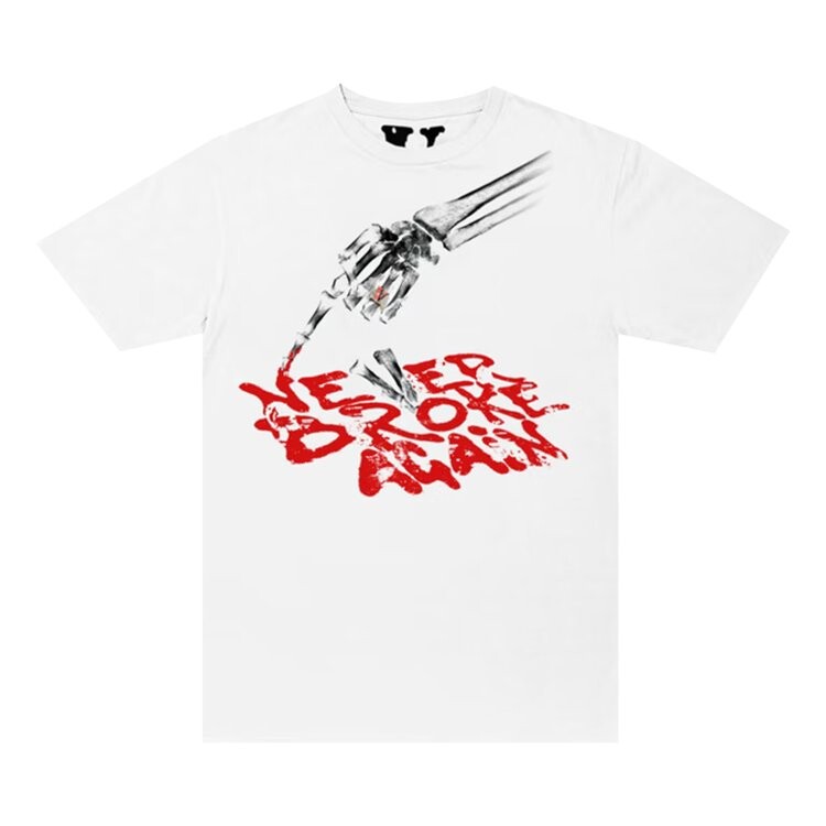 

Футболка Vlone x NBA Youngboy Bones T-Shirt 'White', белый