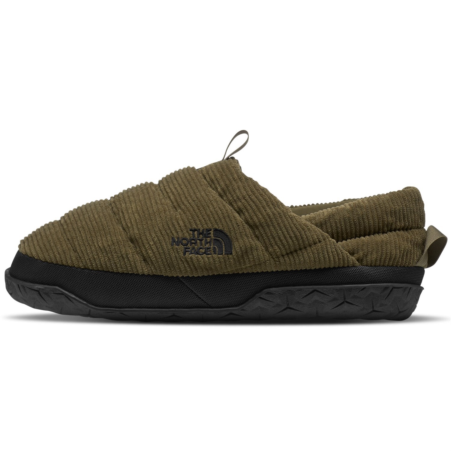 

Вельветовые тапочки The North Face Nuptse Mule, оливковый