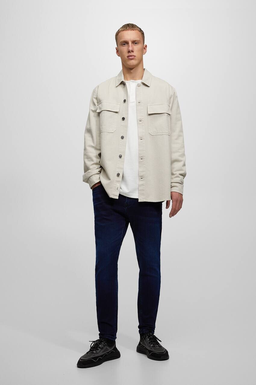 

Мягкие джинсы морковного кроя Pull&Bear, лавандовый синий