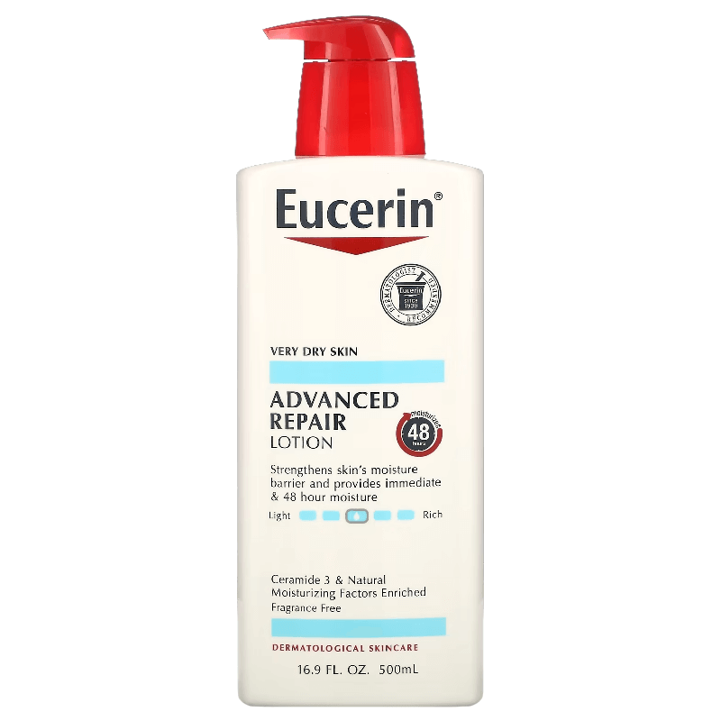 Восстанавливающий лосьон Eucerin Advanced, 500 мл eucerin cream advanced repair fragrance free 16 oz 454 g