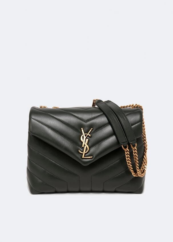 

Сумка кросс-боди SAINT LAURENT Loulou small chain bag, зеленый