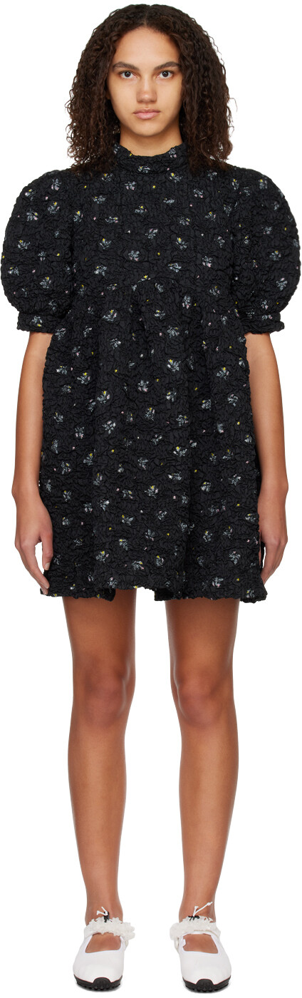 

Эксклюзивное черное мини-платье SSENSE Uma Cecilie Bahnsen