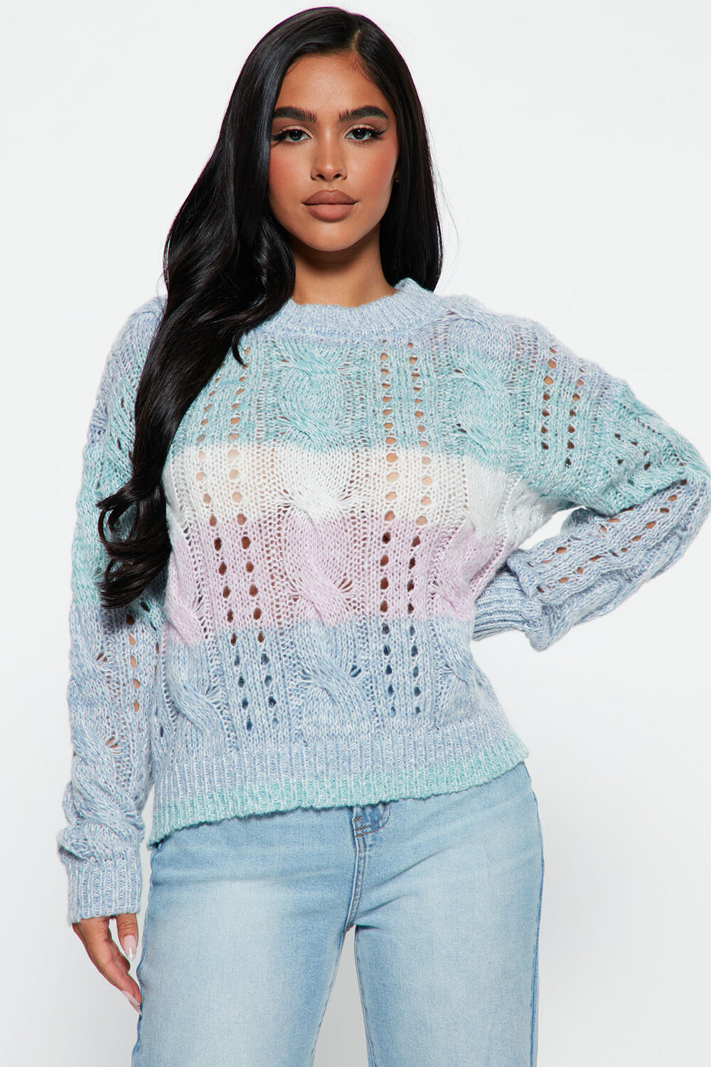 

Свитер Fashion Nova IE2187A, разноцветный
