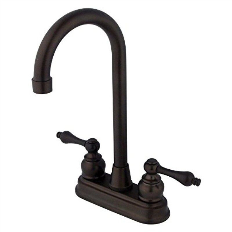 

Смеситель Kingston Brass KB495AL Victorian с высокой аркой, oil rubbed bronze