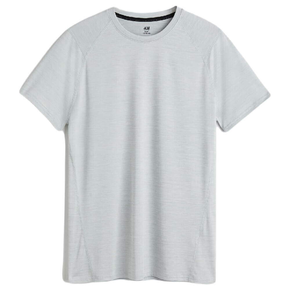 

Футболка H&M Sports in DryMove, светло-серый