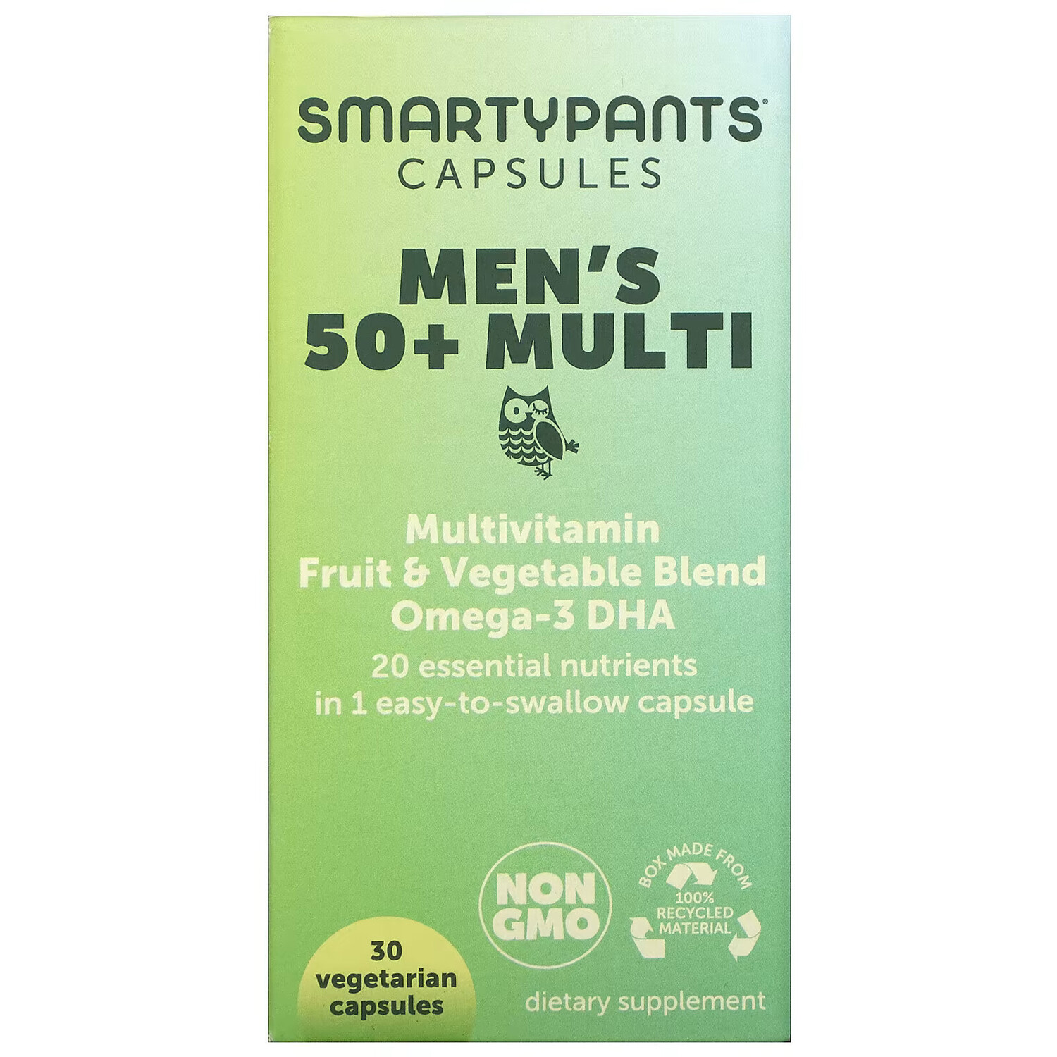 

SmartyPants, Мультивитамины для мужчин старше 50 лет, 30 вегетарианских капсул