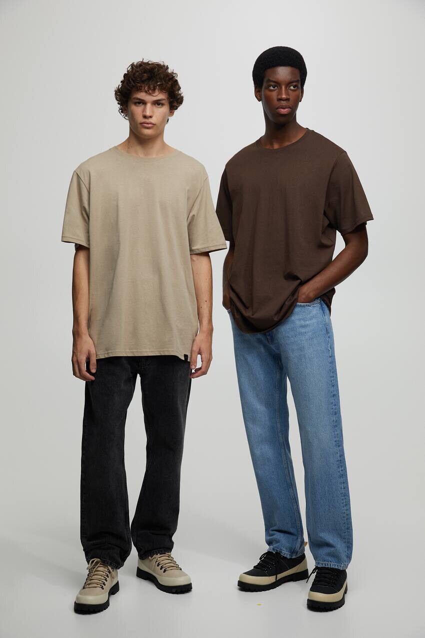 

Пакет базовых футболок Pull&Bear, бежевый/коричневый