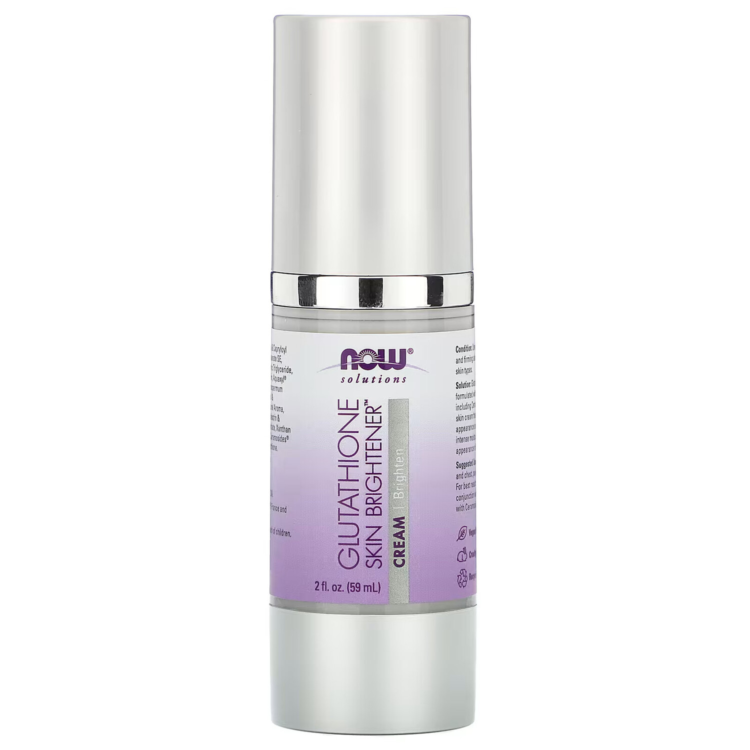 

NOW Foods, Solutions, Осветлитель кожи с глутатионом, 59 мл