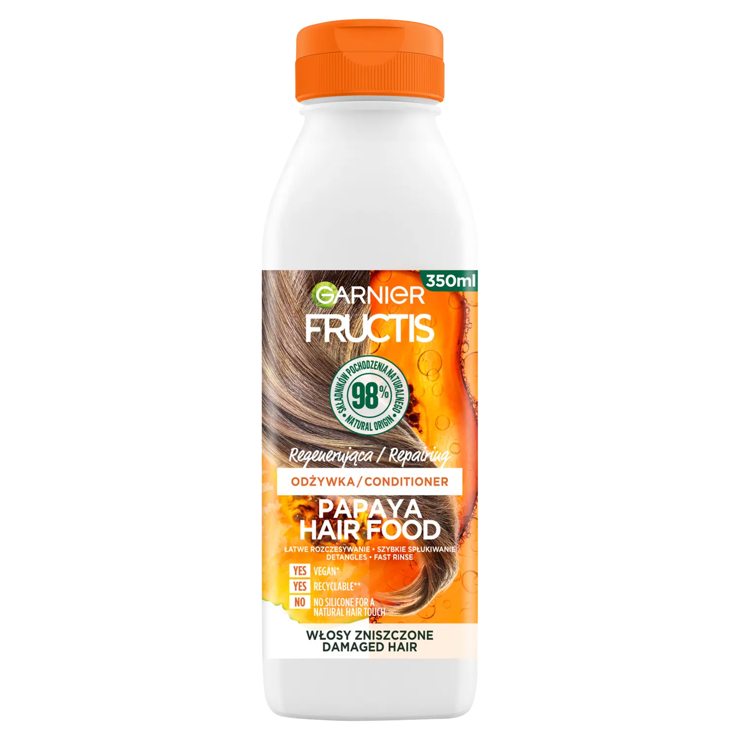 

Garnier Fructis Papaya Hair Food регенерирующий кондиционер для волос, 350 мл