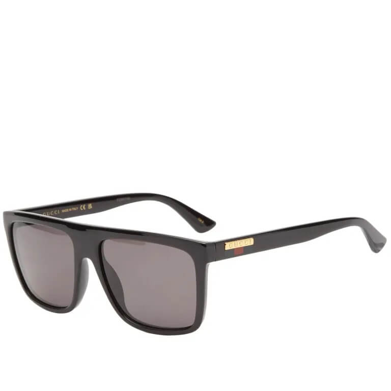 цена Солнцезащитные очки Gucci Lines Injection, черный/серый