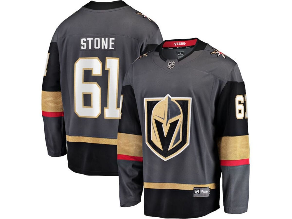 

Мужская футболка breakaway player vegas golden knights - марк стоун Authentic NHL Apparel, темно-серый