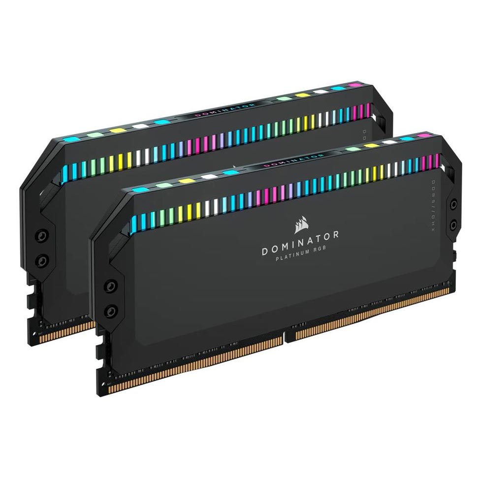 Модуль памяти Corsair DOMINATOR PLATINUM RGB CMT32GX5M2B5200C40 DDR5 - 2x 16ГБ 5200, DIMM оперативная память corsair dominator platinum rgb 64gb черный