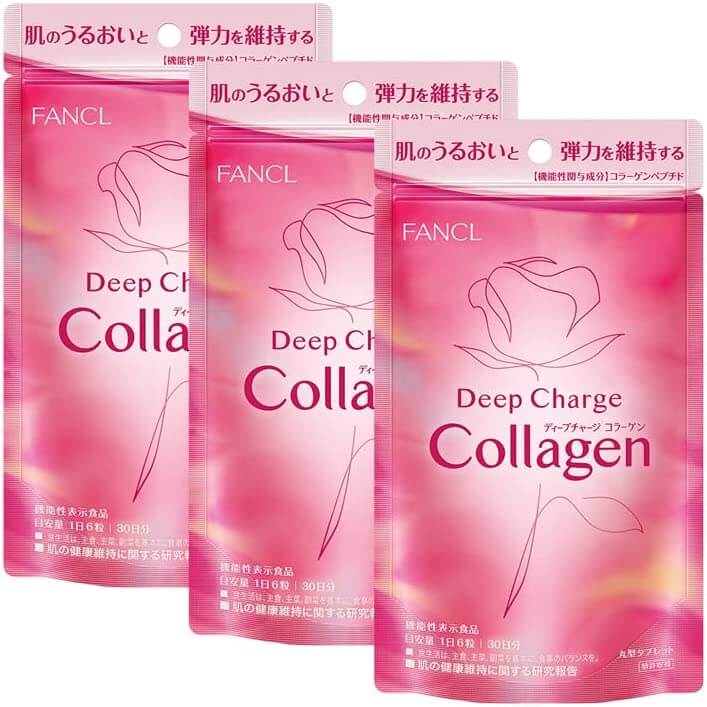Коллаген FANCL Deep Charge, 3 пакета трипептиды морского коллагена trad marine collagen tripeptide 90 гр