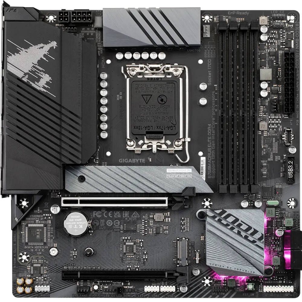 

Материнская плата Gigabyte B760M AORUS ELITE DDR4