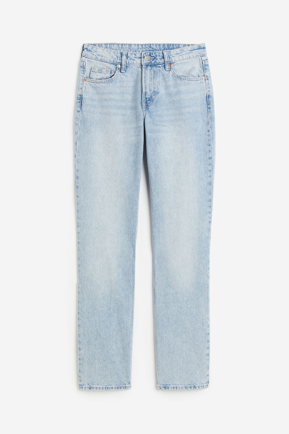 

Джинсы H&M Straight Regular, голубой