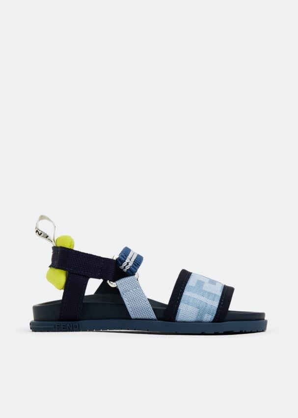 

Сандалии FENDI Signature FF sandals, синий