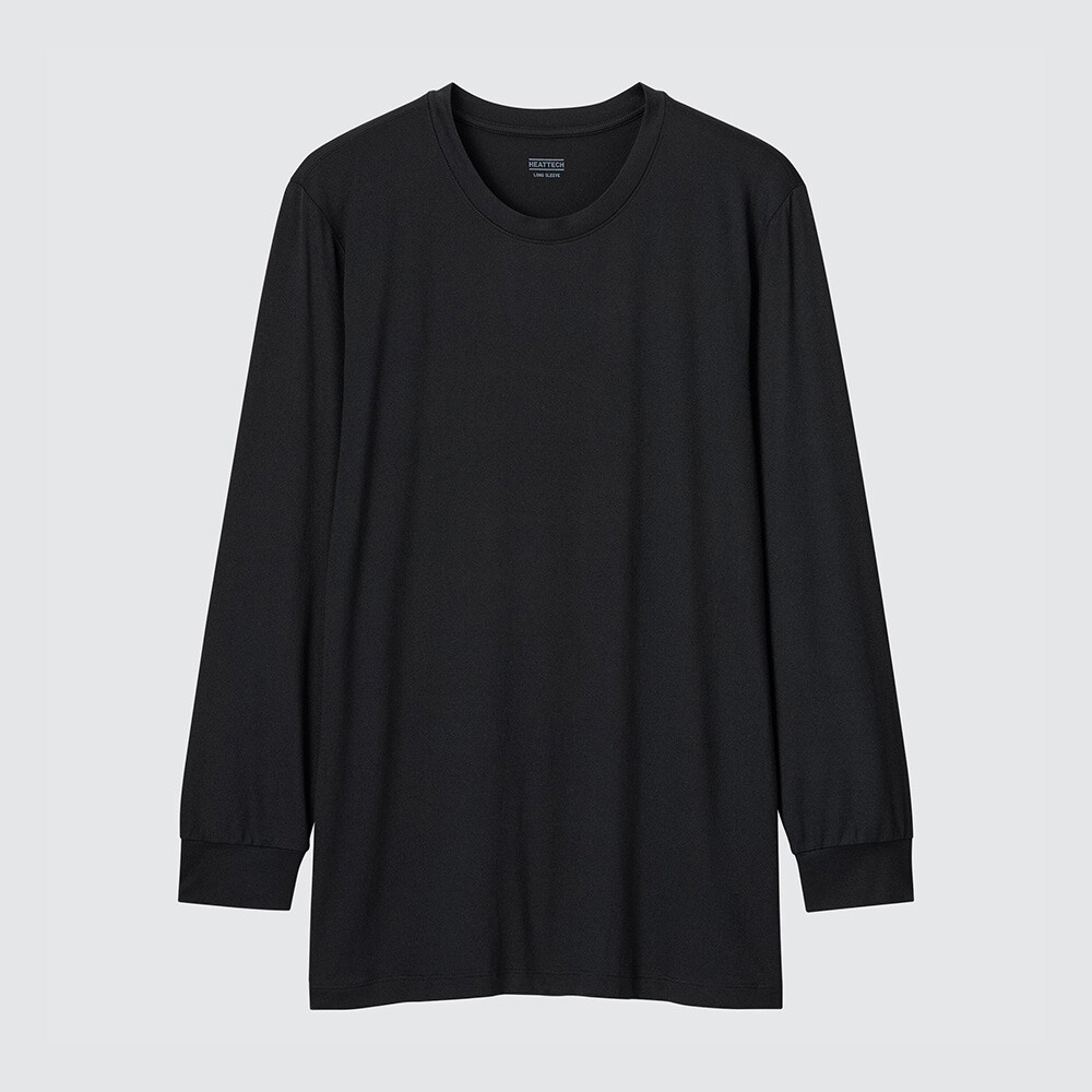 

Мужская футболка Uniqlo HEATTECH с круглым вырезом, черный