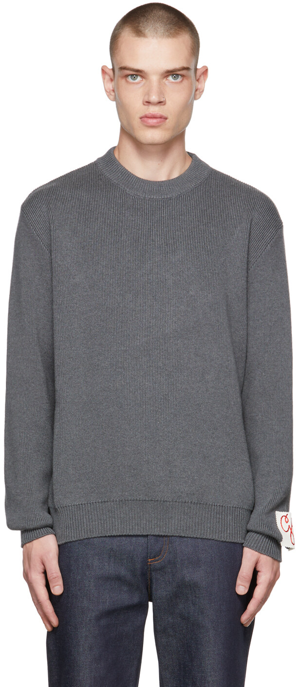 

Серый свитер в рубчик Golden Goose
