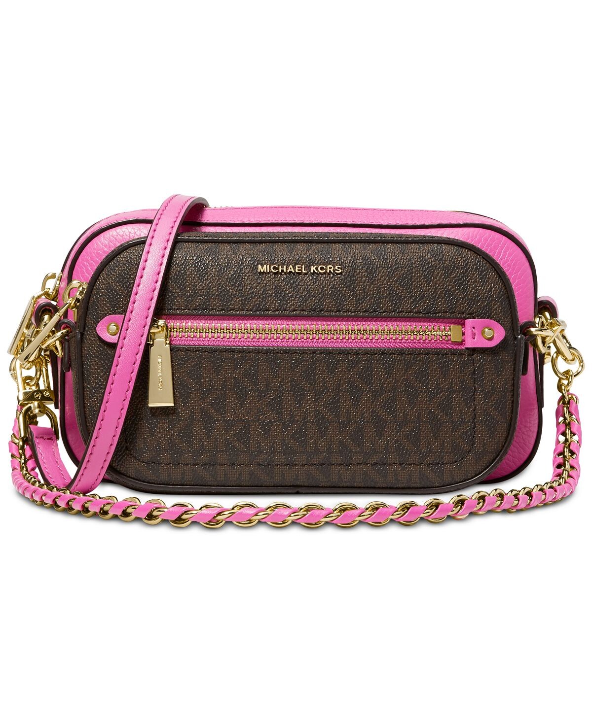 

Сумка signature small jet set 5 в 1 через плечо с камерой Michael Kors, вишневый